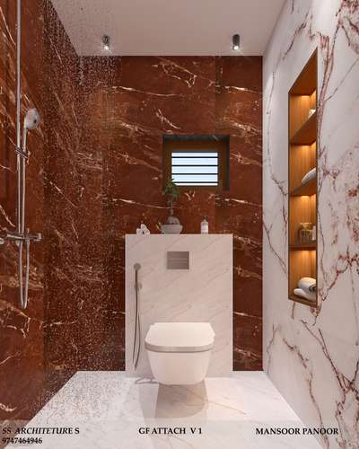 light red combo
#BathroomDesigns #Kannur #kannurarchitects