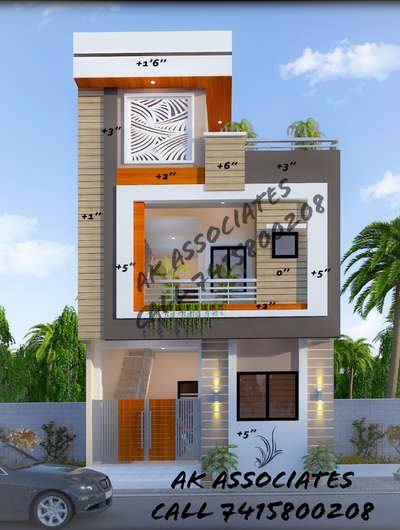Proposed Building Elevation At Aashirwad colony Magrul Road Khargone 
Contact For Creative Elevation And Building Design 
 #elevation  #ElevationDesign  #ElevationHome  #frontElevation