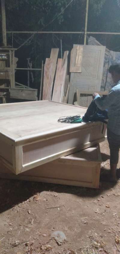 wooden Box bed #