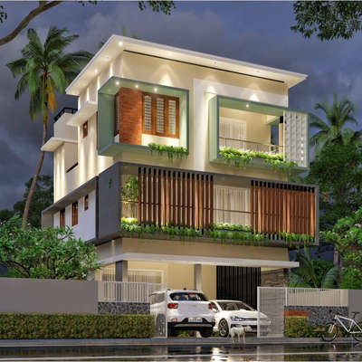 proposed residential design
location: thoppumpady  
 #HouseConstruction  #architecturedesigns  #lifestylemodel