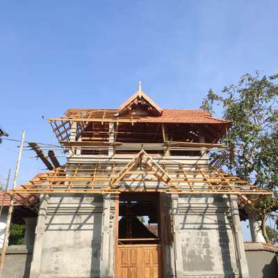 Roof fabrication of temple