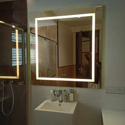 led mirror with deffoger