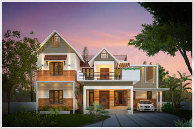#KeralaStyleHouse #beautifulhomes #3dmodeling #ElevationDesign #ElevationHome #2DPlans #creatveworld #architecturedesigns #Architectural&Interior #HomeDecor #koloapp