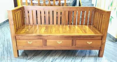 teak wood setty with drawers