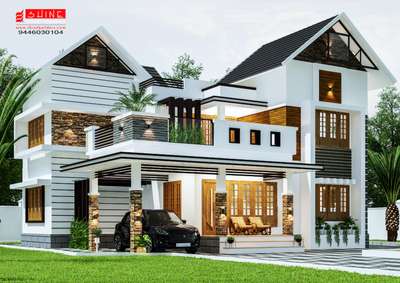 #Rajan pk proposed house. Designed by Shining Homes