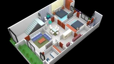 3d interior floor plan 
 #3dinteriordesign  #furnitures