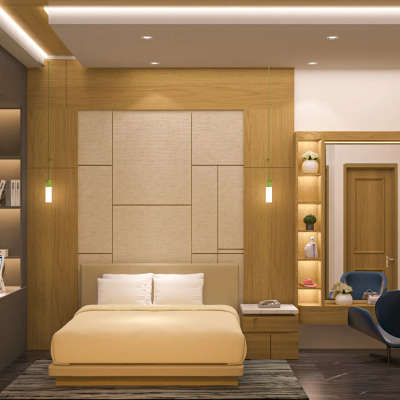 🏡 ( Design Bed Room )🏡
 This site is in (Shambhu Nagar, meerut) where we designe Bed Room
 Client = Mr Rajesh Aggarwal
 Contact us if you want to design
 © Contact team = 730 230 6946 # Bed room with study's
