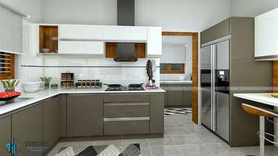 Kitchen, Storage Designs by Interior Designer Aparna Prasannan, Ernakulam | Kolo