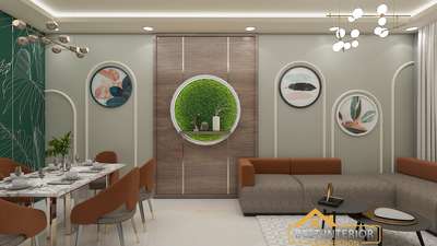 Interior design #3d living dining area # Designing to Execution