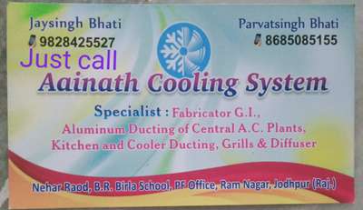 *all cooling system duct work *
new resort home kichan existing duct work system duct work jodhpur
