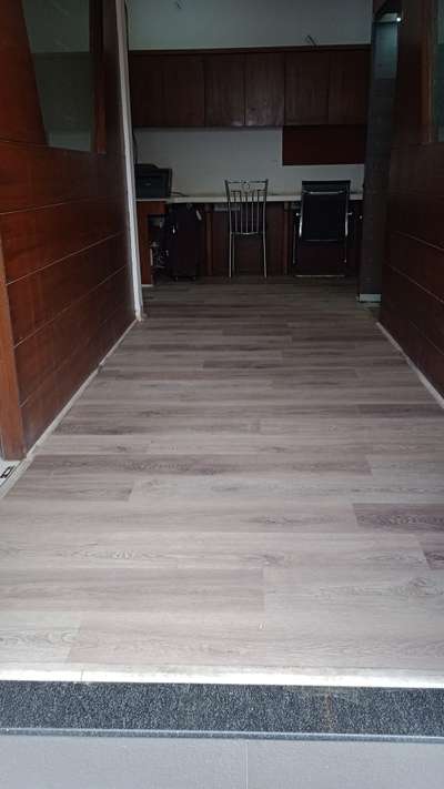 Installed SPC Water Proof flooring at site... 
all interior and exterior products are available for more details on dm
#FlooringSolutions #WoodenFlooring 
#spcflooring #InteriorDesigner #office&shopinterior