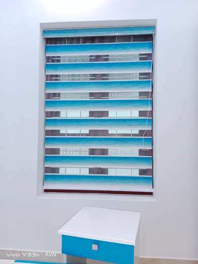our new work, zebra blinds single window