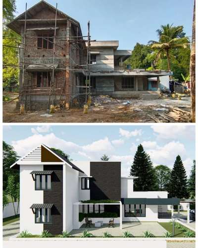 3bhk House at Mavelikara #ContemporaryHouse #3BHKHouse #keralahomeplans #architecturedesigns