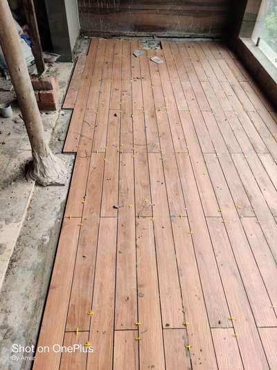 Shalimar Bagh balcony flooring wooden tile