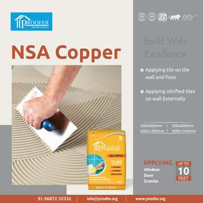Proofer NSA copper
use exterior tiles apply