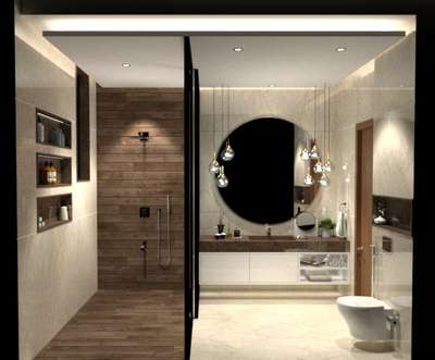 Minimalism suits every mood.
#BathroomDesigns #minimalinteriors #washroomdesign