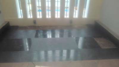 intermediate laying of kotta stone polished and unpolished in lving court
