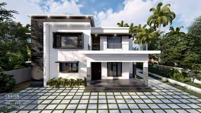 4 BHK Contemporary House 
2450 sqft 
Estimated Cost : 45 Lakhs