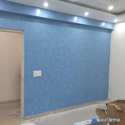 Texture Painting Done at Macio sector 91 Gurugram.  #painters  #InteriorDesigner  #LivingroomTexturePainting