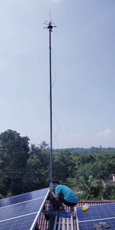 Installed lightning arrester
To day..@Perumbavoor
ESE 13 neediled multi spike...9946761816