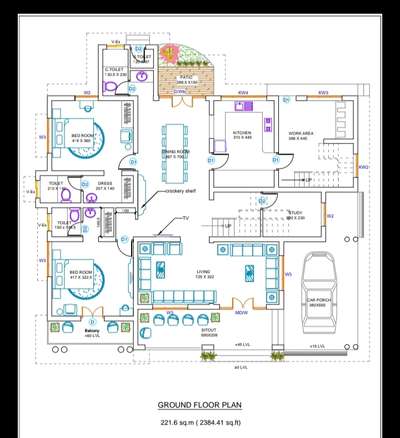 Ground floor plan!!
residence at wagamon!!
 #Residencedesign  #residentialbuilding  #FloorPlans  #InteriorDesigner  #ground  #ProposedResidentialProject