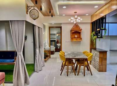 living room and attached kitchen 🪄🏘️
#loveit #mandirdesign #LivingroomDesigns #DiningTable #DiningTable #DoubleDoor #CeilingFan #KitchenIdeas