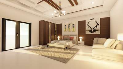 #MasterBedroom #InteriorDesigner #CelingLights #WoodenBalcony #lighting #HPL #carpets  #3dmodeling