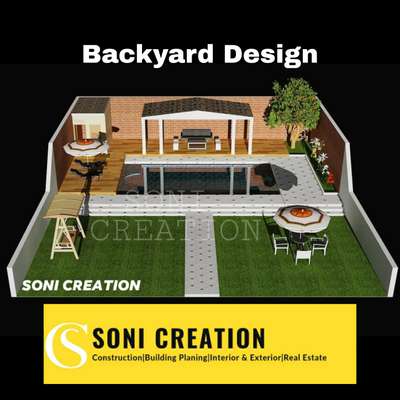 #LandscapeIdeas  #Landscape  #Design  #backyard  #HomeDecor  #deck  #housebackarea  #pool  #garden  #shade  #view  #exterior_Work  #outside