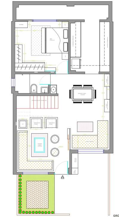 # groundfloor #furniturelayout  #LivingroomDesigns  #BedroomDesigns  #ModularKitchen