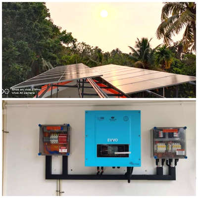 10kw ongrid solar power system at alappuzha  #solarenergysystem #solarpower
