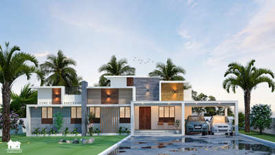 kerala House Design
 #KeralaStyleHouse #MixedRoofHouse #3d #HouseDesigns #ElevationHome #ElevationHome #ContemporaryHouse #simpleexterior #Thrissur #Malappuram #haneed #haneedanugrahas
