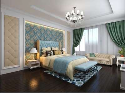 bedroom design by our team 
#BedroomDecor #InteriorDesigner #house #villa