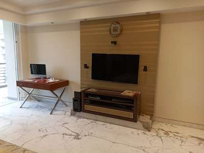 gurgaon site
Tv unit with wall paper and hi gloss 
 #LivingRoomTV  #tvunits  #MasterBedroom