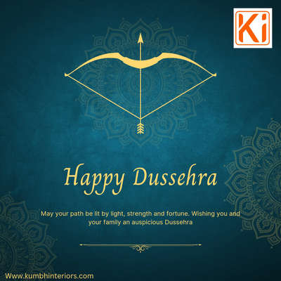 Wishing you a joyful and prosperous Dussehra!
May the goodness in your life triumph over all evils. Happy Dussehra! Www.kumbhinteriors.com 
 #InteriorDesigner 
#kumbhinteriors 
#mansarovar 
#happydussehra