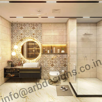 #luxurybathroom #ongoingproject #residential #arbdesigns
 #interiorghaziabad  #gurugraminteriors