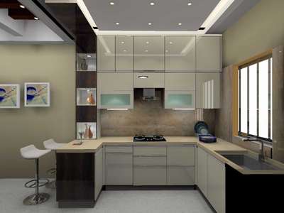 modular kitchen 3d design