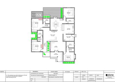 Floor Plan For a proposed Residential Building at Nilambur.
Area-2023 Sqft
Single Floor 4 bedroom residence