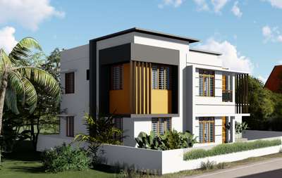 #KeralaStyleHouse #economic_3d_designs #3delevation🏠 #Minimalistic