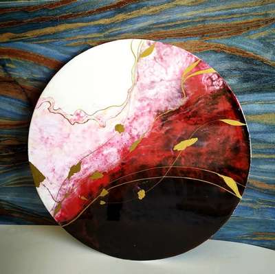 Epoxy art painting.
size- 24 inches diameter
