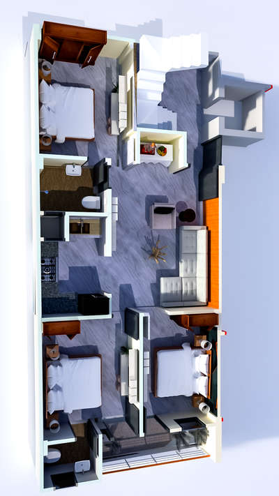 3d floor plan #FloorPlans  #3dcutview  #3BHKHouse  #latestdesigns