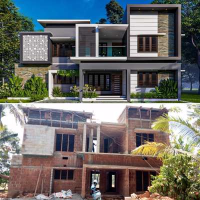 Structure Completed  #structures #Completed #ContemporaryHouse #KeralaStyleHouse