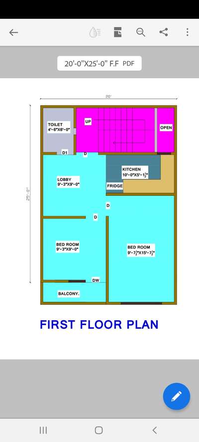 20x25 house plan