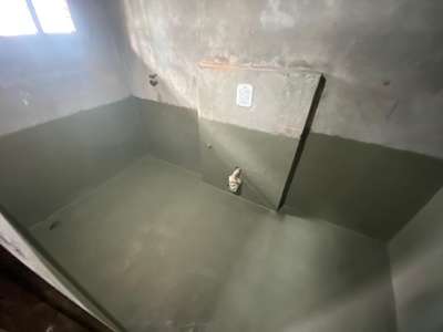 *bathroom waterproofing coating *
High performance elastomeric waterproofing coating with corner fibre mesh including
