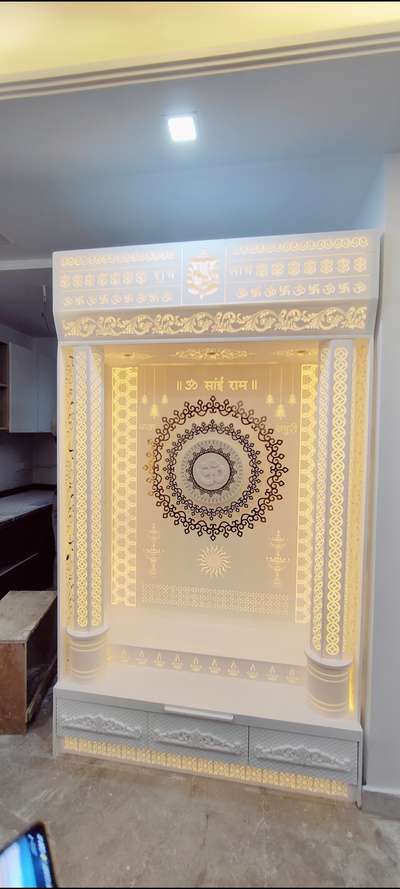 om Mandir in Home  #templedesing  #mandir  #mandirdesign  #InteriorDesigner