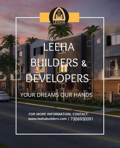 Leeha builders, thana, kannur.
 Specialized in low cost construction. #Foundation#plastering #electricals#plumbing #flooring#painting, all included in (1500-2400/sqft) package.
ðŸ“±7306950091
