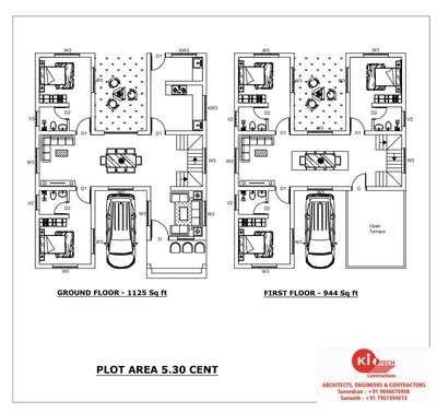 H design residential building  plan