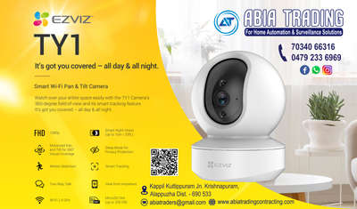 Smart Wi-Fi Pan & Tilt Camera. Inside purposes for small offices as well as homes. Low-cost product with one year warranty.