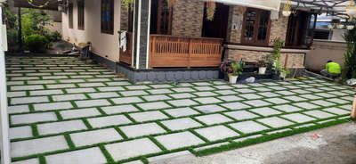 landscape work finished at THRISSUR
banglore stone with grass #Contractor  #LandscapeGarden  #architecturedesigns