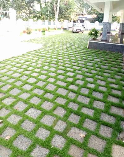 നാടൻ വിരികല്ല് & natural grass