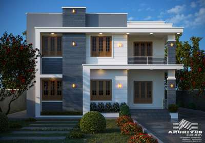 3D View
 #exteriordesigns  #exterior_Work #exterior3D #exterior_ #ContemporaryHouse #3dhouse  #hose #KeralaStyleHouse #ElevationHome
